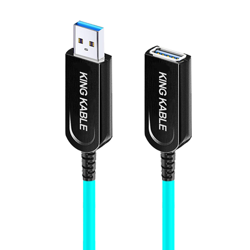 KING KABLE Pure Optical Fiber USB3.1 TypeA Male to Female Cable 10Gbps