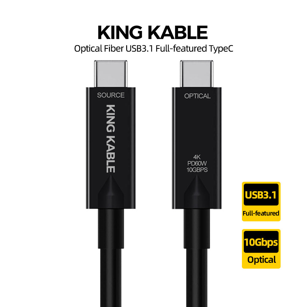 King kable optical fiber usb4 hdmi2 1 dp2 1 usb3 1 c b a dvi mpo cable