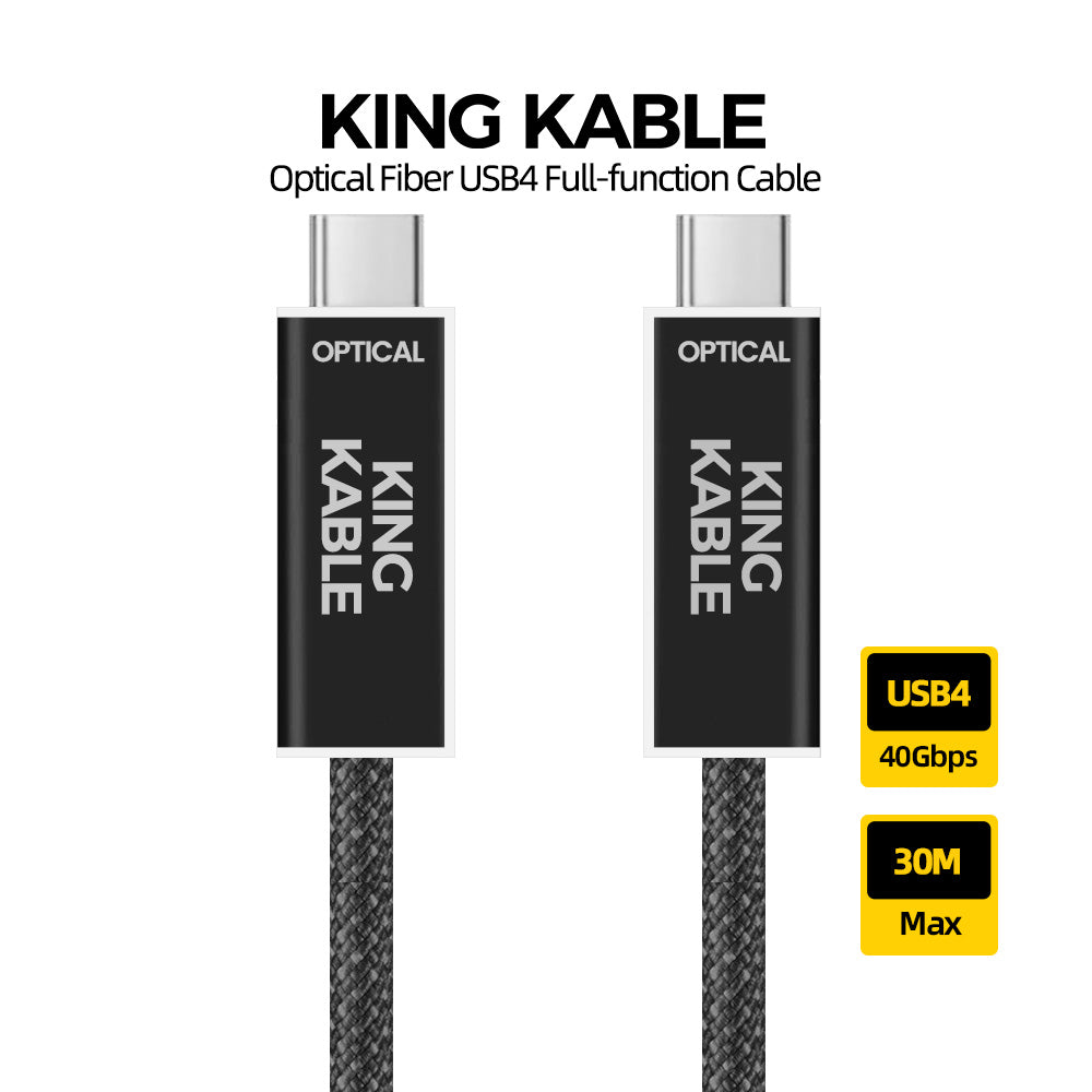 Kxable KING KABLE Optical Fiber USB4 HDMI2.1 DP2.1 USB3.1 C/B/A DVI MPO Cable