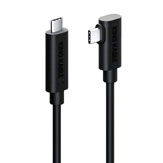 KING KABLE Optical Fiber USB3.1 Gen2 TypeC Cable 10Gbps 90° Angle PD60W USB3.0 Not Backward Compatible with USB2.0 USB1.1 Version USB041